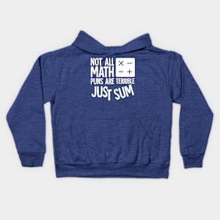 Not All Math Puns Are Terrible Just Sum Kids Hoodie